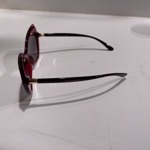 Dolce and Gabbana 52mm Cat Eye Sunglasses Red - Picture 5 of 12